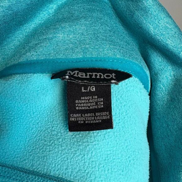 Marmot Teal Fleece Line Full Zip Running Jacket Womens Sz L - Picture 7 of 10